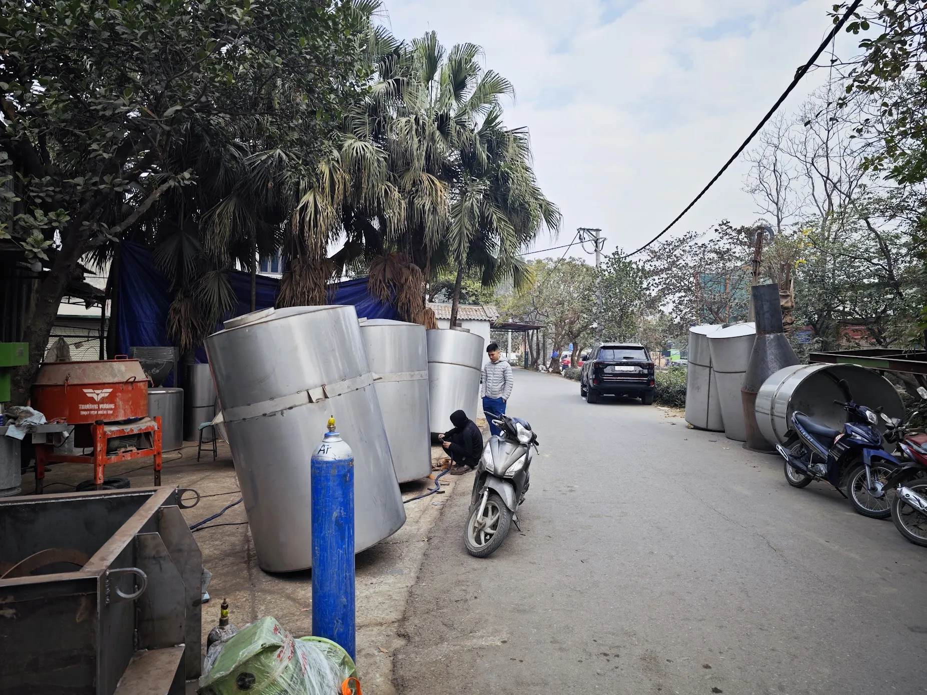 Bồn chống lắng sơn 1000 1500 lít - Ảnh 1