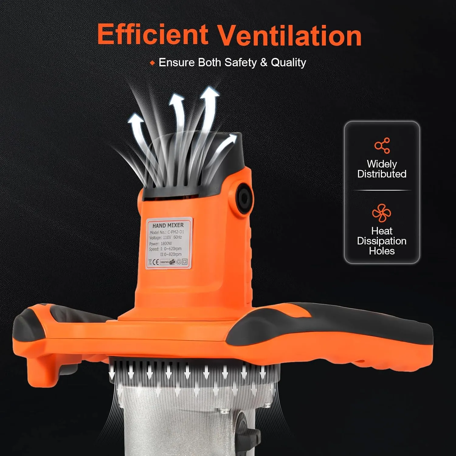 Máy khuấy cầm tay 2 trục 1800w - Ảnh 1