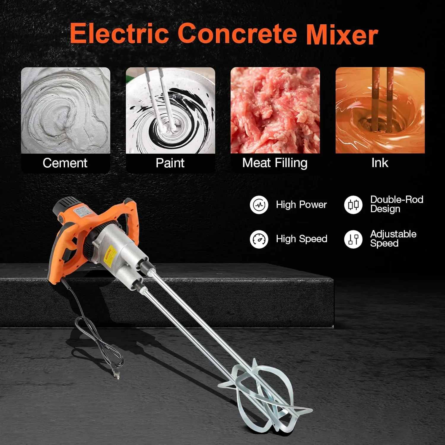 Máy khuấy cầm tay 2 trục 1800w - Ảnh 1