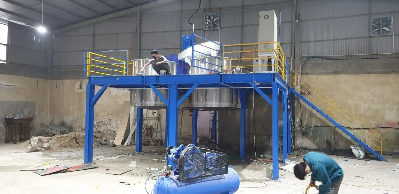 Máy khuấy sơn sàn thao tác 8000 lít 145kw - Ảnh 1