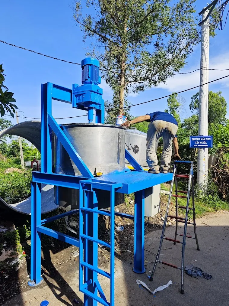 Máy khuấy sơn giả đá 300 500 1000 lít - Ảnh 1