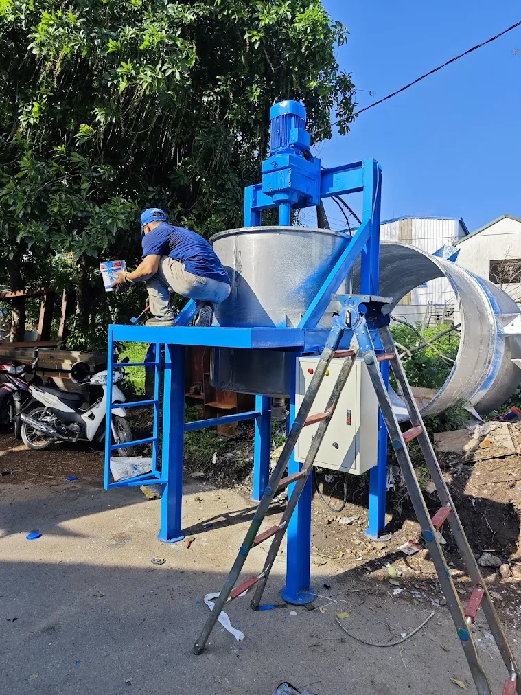 Máy khuấy sơn giả đá 300 500 1000 lít - Ảnh 1