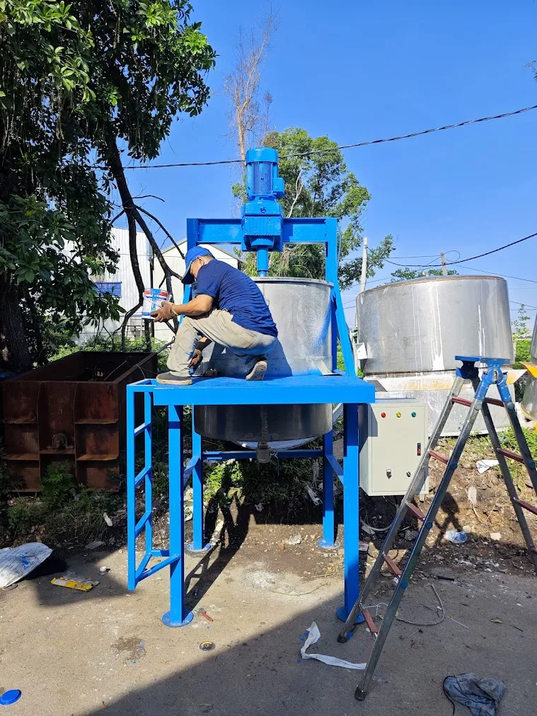Máy khuấy sơn giả đá 300 500 1000 lít - Ảnh 1