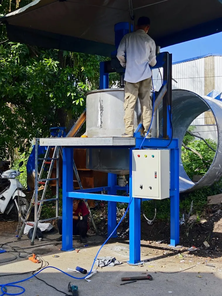 Máy khuấy sơn giả đá 300 500 1000 lít - Ảnh 1