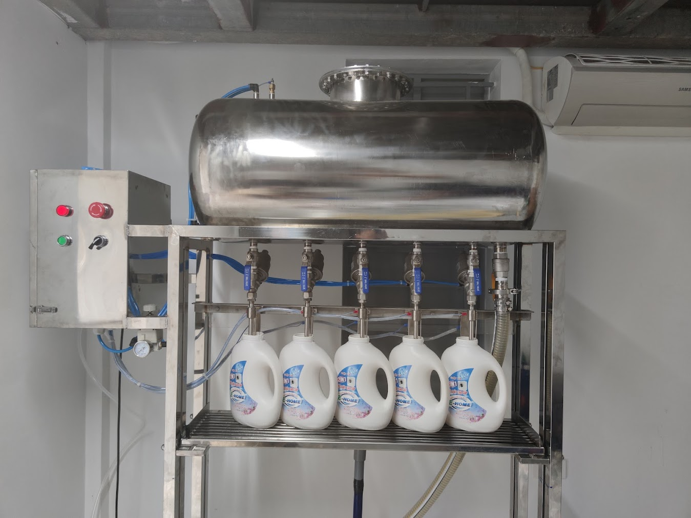 đóng gói nước rửa chén