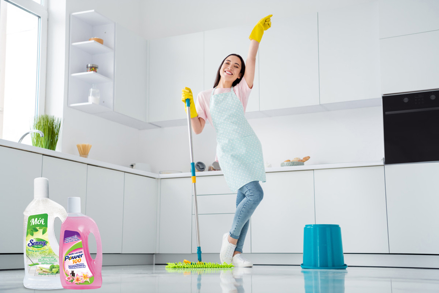 công nghệ sản xuất nước lau sàn