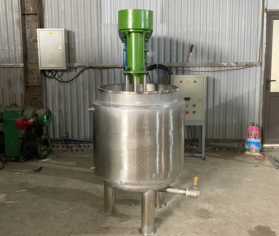 máy khuấy mực in nâng hạ