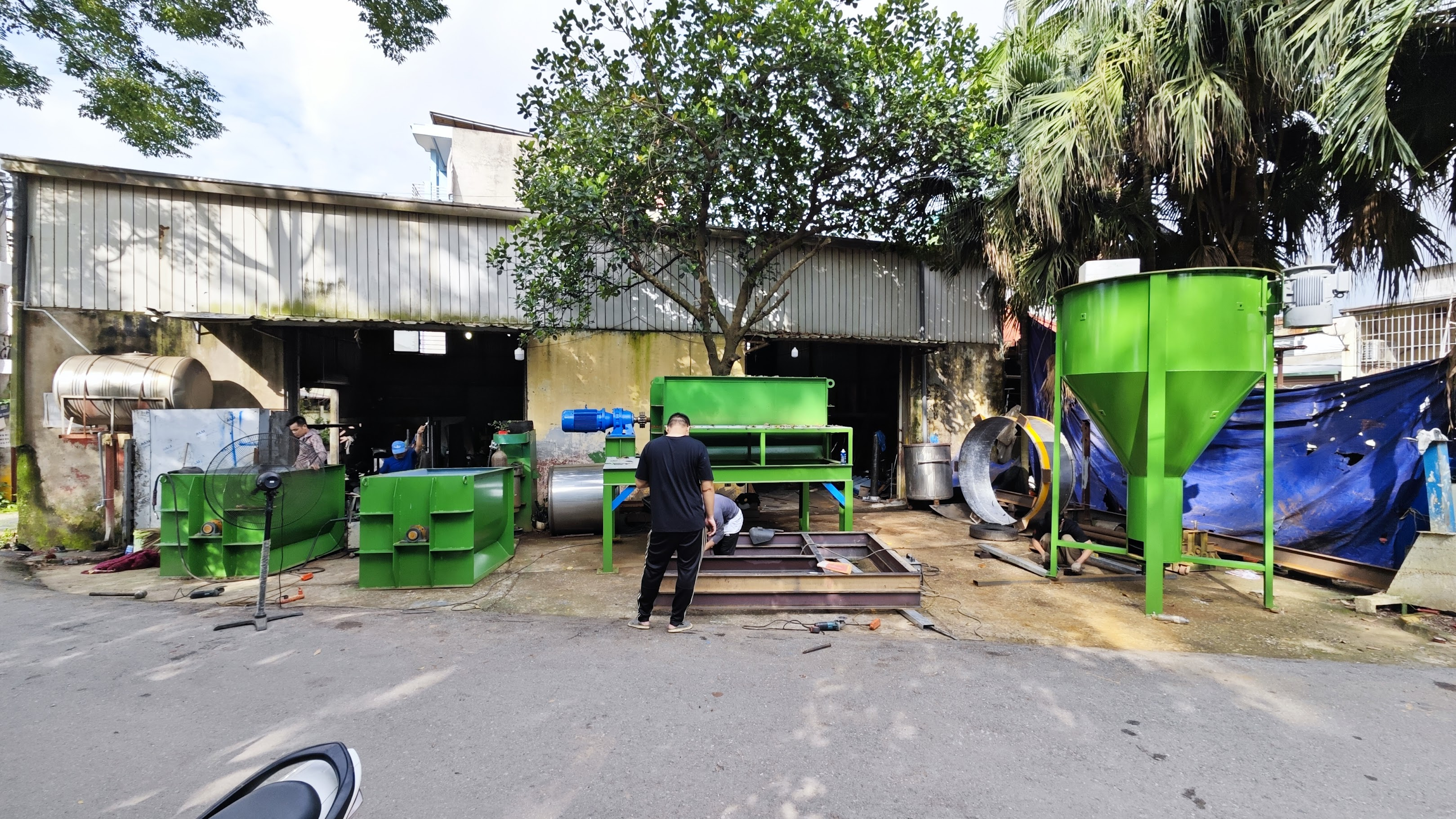máy trộn đảo bột khô net việt
