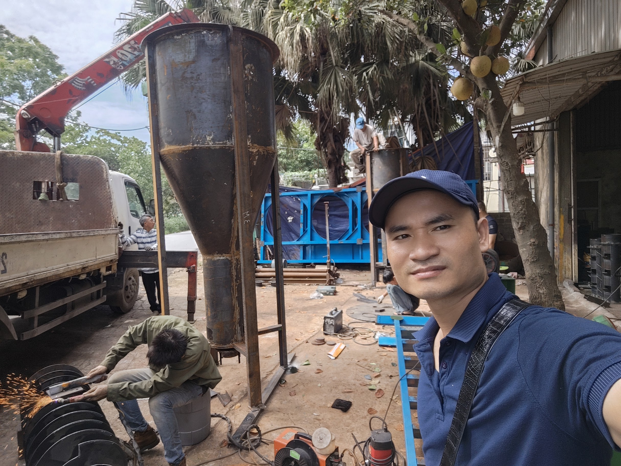 sản xuất máy trộn vữa khô
