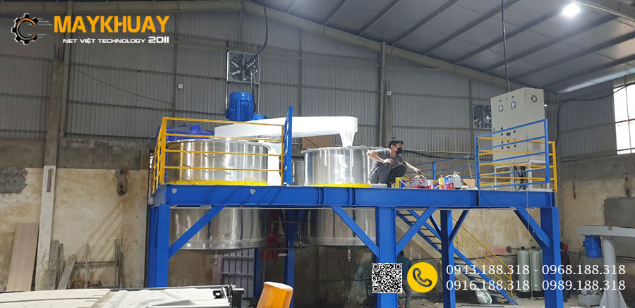 Máy khuấy sơn sàn thao tác 8000kg